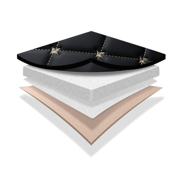 Custom Embroidered Logo PVC Leather – Design 4 - Image 2
