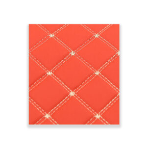 Embroidered PVC Faux Leather – Design 10 | Premium Upholstery Leather
