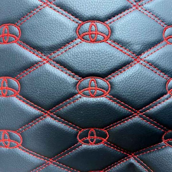 Custom Embroidered Logo PVC Leather – Design 4