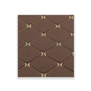 Embroidered PVC Faux Leather – Design 7 | Premium Upholstery Leather
