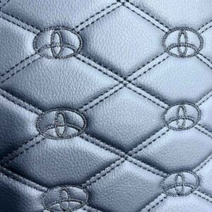 Custom Embroidered Logo PVC Leather – Design 3